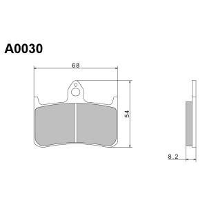 NISSIN KLOCKI HAMULCOWE KH187 PREMIUM SEMI-METALLIC (SPIEK METALICZNY) (ECE R90) (MADE IN JAPAN) (2P-203NS)