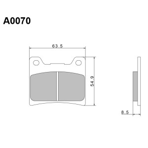 NISSIN KLOCKI HAMULCOWE KH88 PREMIUM SEMI-METALLIC - Made in Japan