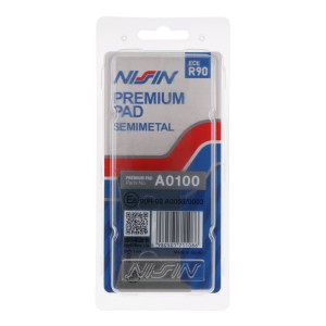 NISSIN KLOCKI HAMULCOWE KH252 / KH380 PREMIUM SEMI-METALLIC (SPIEK METALICZNY) (ECE R90) (MADE IN JAPAN) (2P-210NS)