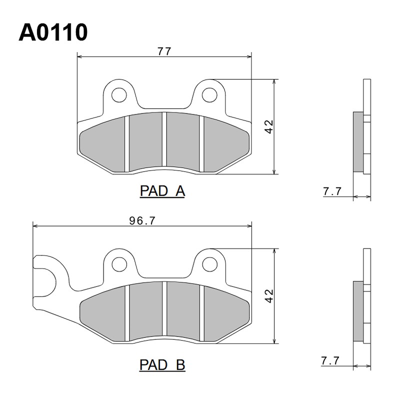 NISSIN KLOCKI HAMULCOWE KH135 / KH214 PREMIUM SEMI-METALLIC (SPIEK METALICZNY) (ECE R90) (MADE IN JAPAN)