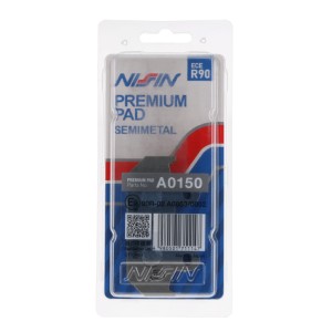 NISSIN KLOCKI HAMULCOWE KH121 PREMIUM SEMI-METALLIC (SPIEK METALICZNY) (ECE R90) (MADE IN JAPAN)