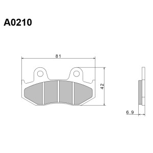 NISSIN KLOCKI HAMULCOWE KH92 / KH323 PREMIUM SEMI-METALLIC (SPIEK METALICZNY) (ECE R90) (MADE IN JAPAN)