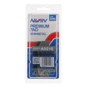 NISSIN KLOCKI HAMULCOWE KH92 / KH323 PREMIUM SEMI-METALLIC (SPIEK METALICZNY) (ECE R90) (MADE IN JAPAN)