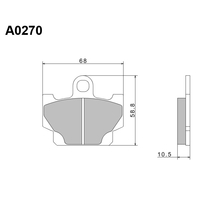 NISSIN KLOCKI HAMULCOWE KH81 PREMIUM SEMI-METALLIC (SPIEK METALICZNY) (ECE R90) (MADE IN JAPAN) (2P-230GS)