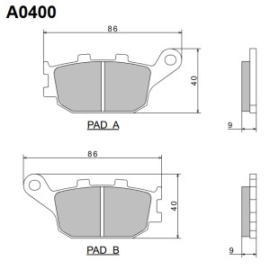 NISSIN KLOCKI HAMULCOWE KH174 PREMIUM SEMI-METALLIC (SPIEK METALICZNY)