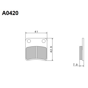 NISSIN KLOCKI HAMULCOWE KH257 PREMIUM SEMI-METALLIC (SPIEK METALICZNY)