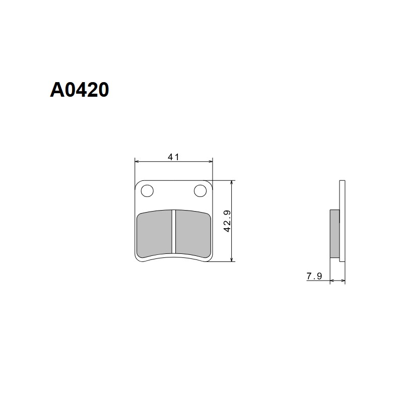 NISSIN KLOCKI HAMULCOWE KH257 PREMIUM SEMI-METALLIC (SPIEK METALICZNY)