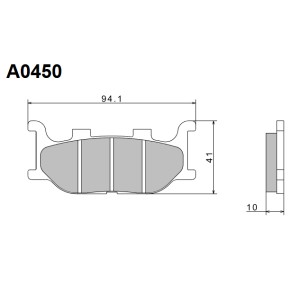 NISSIN KLOCKI HAMULCOWE KH199 PREMIUM SEMI-METALLIC (SPIEK METALICZNY) (ECE R90) (MADE IN JAPAN)