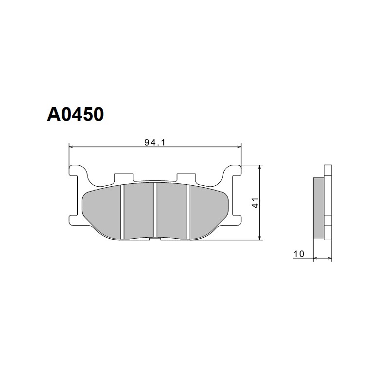 NISSIN KLOCKI HAMULCOWE KH199 PREMIUM SEMI-METALLIC (SPIEK METALICZNY) (ECE R90) (MADE IN JAPAN)