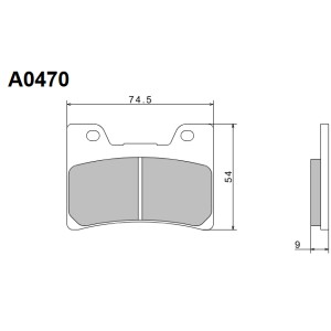 NISSIN KLOCKI HAMULCOWE KH160 PREMIUM SEMI-METALLIC (SPIEK METALICZNY) (ECE R90) (MADE IN JAPAN)