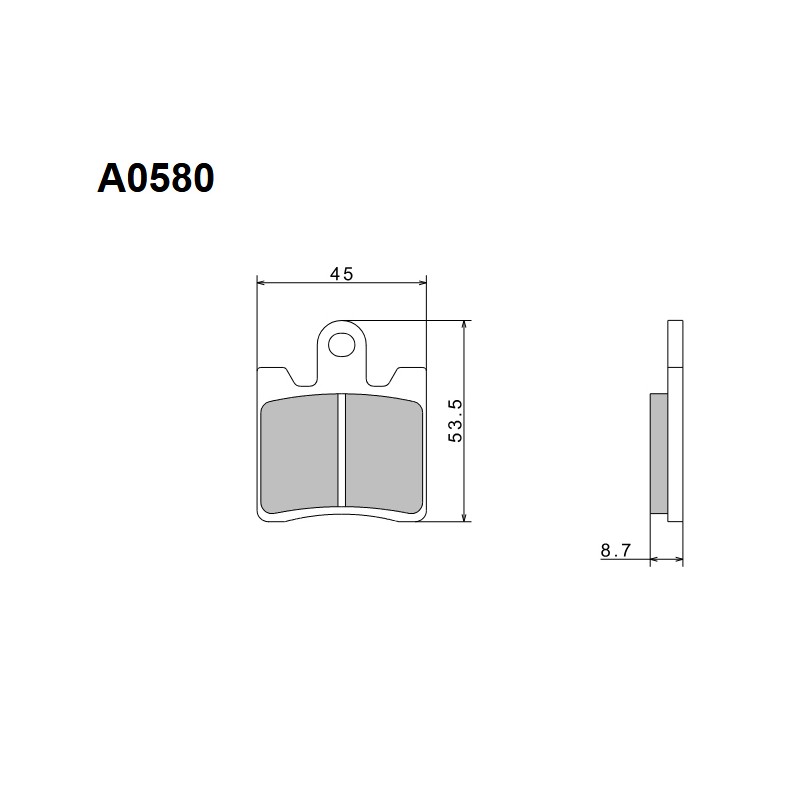 NISSIN KLOCKI HAMULCOWE KH283 PREMIUM SEMI-METALLIC (SPIEK METALICZNY) (ECE R90) (MADE IN JAPAN) (2P-265NS)