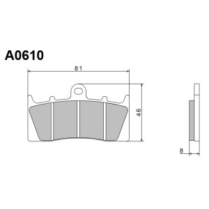 NISSIN KLOCKI HAMULCOWE KH613 PREMIUM SEMI-METALLIC (SPIEK METALICZNY) (ECE R90) (MADE IN JAPAN)