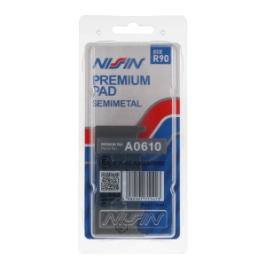 NISSIN KLOCKI HAMULCOWE KH613 PREMIUM SEMI-METALLIC (SPIEK METALICZNY) (ECE R90) (MADE IN JAPAN)