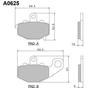 NISSIN KLOCKI HAMULCOWE KH192 PREMIUM SEMI-METALLIC (SPIEK METALICZNY)