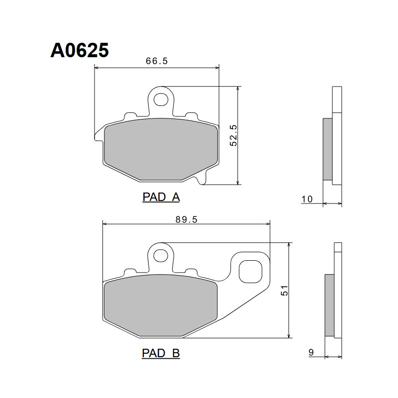 NISSIN KLOCKI HAMULCOWE KH192 PREMIUM SEMI-METALLIC (SPIEK METALICZNY)