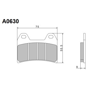 NISSIN KLOCKI HAMULCOWE KH244 PREMIUM SEMI-METALLIC (SPIEK METALICZNY) (ECE R90) (MADE IN JAPAN)