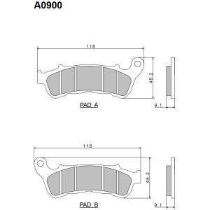 NISSIN KLOCKI HAMULCOWE KH388 PREMIUM SEMI-METALLIC