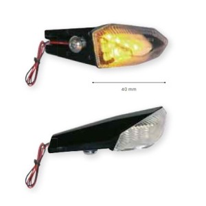 Kierunkowskazy LED do tablicy rejestracyjnej - komplet 2 sztuki, kolor czarny