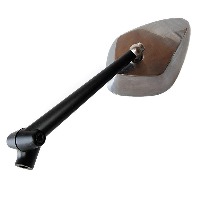 Lusterko lewe/prawe uniwersalne kolor czarny + srebrny alu