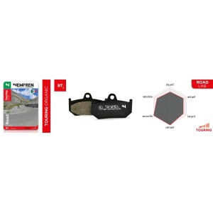 Klocki hamulcowe przód NEWFREN KH181 (TOURING ORGANIC) Brembo