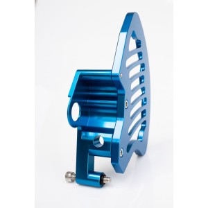 Osłona aluminiowa tarczy hamulcowej przedniej KTM / Husqvarna \'15-\'24 niebieska