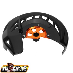 fm-parts osłona tarczy hamulcowej przód ktm \'15-\'23 kolor czarno pomarzńczowy (ośka 22mm)