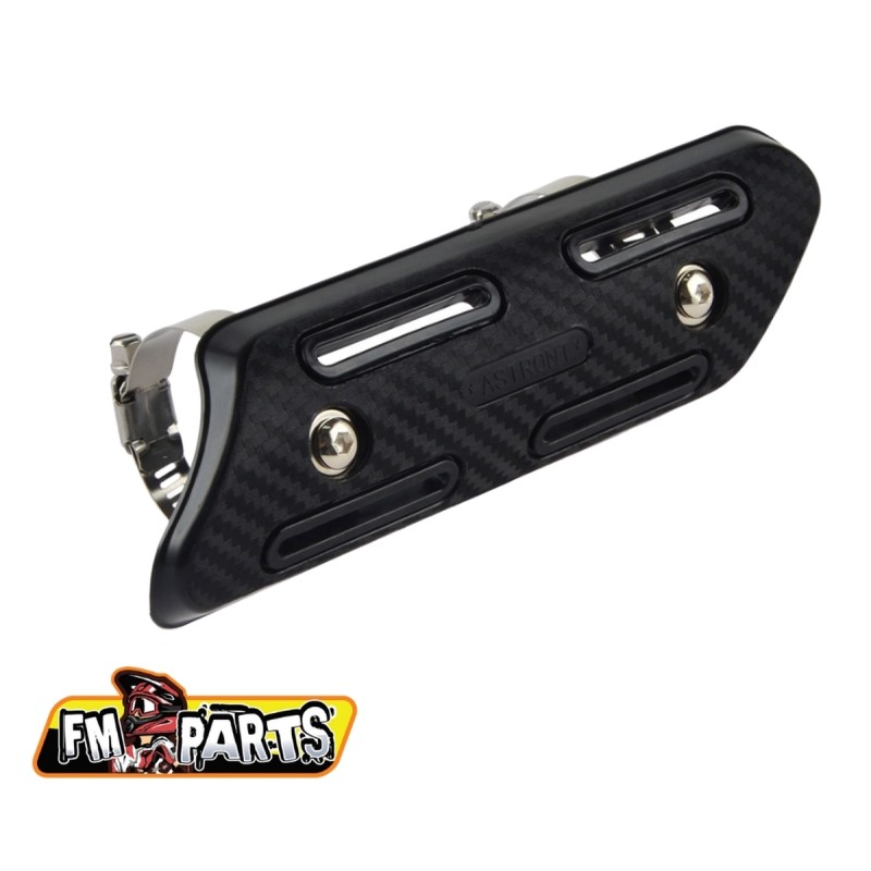 Osłona kolektora wydechowego do motocykli - FM-PARTS UNIWERSALNA OSŁONA KOLEKTORA WYDECHOWEGO 4T CZARNA