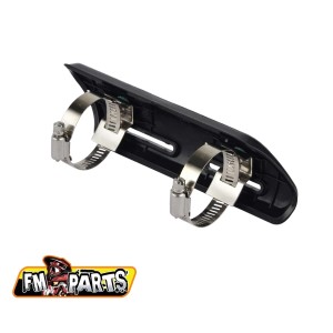 Osłona kolektora wydechowego do motocykli - FM-PARTS UNIWERSALNA OSŁONA KOLEKTORA WYDECHOWEGO 4T CZARNA
