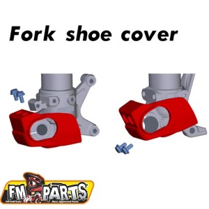 Osłona dolnej części amortyzatora przód do Beta RR/X-Trainer kolor czerwony