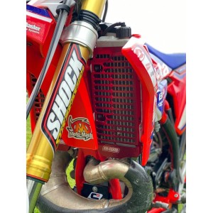 FM-PARTS OSŁONY CHŁODNICY ALUMINIUM BETA '20-'23 CZERWONY