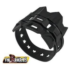 Osłona tłumika uniwersalna kolor czarny - FM-PARTS