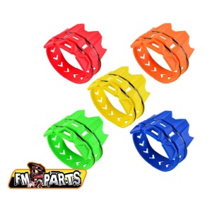 Osłona tłumika uniwersalna kolor czarny - FM-PARTS