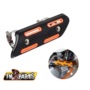 Osłona kolektora wydechowego uniwersalna w kolorze pomarańczowym