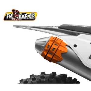 Osłona tłumika uniwersalna kolor pomarańczowy - FM-PARTS