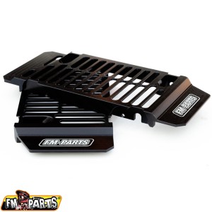 FM-PARTS OSŁONY CHŁODNICY ALUMINIUM SHERCO '14-'24 CZARNY