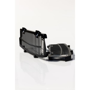 Osłony chłodnicy aluminium KTM/Husqvarna/Gas Gas '20-'25 TBI/TPI czarne