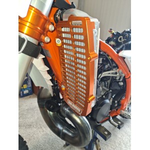 Osłony chłodnicy aluminiowe KTM/Husqvarna/Gas Gas '20-'25 TBI/TPI pomarańczowe