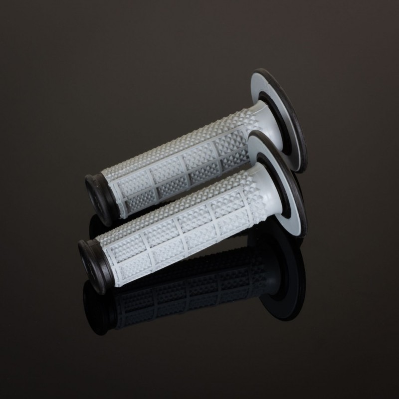 Renthal Manetki MX Dual Compound Tapered Half Waffle - Szary/Czarny