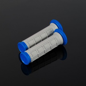 Renthal Manetki ATV Kevlar Dual Compound Half Waffle Blue - Szary/Niebieski