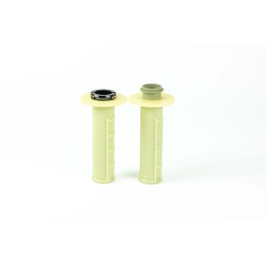 Manetki Renthal MX R-Works Lock-On Aramid Kremowe - Sklep Motocyklowy