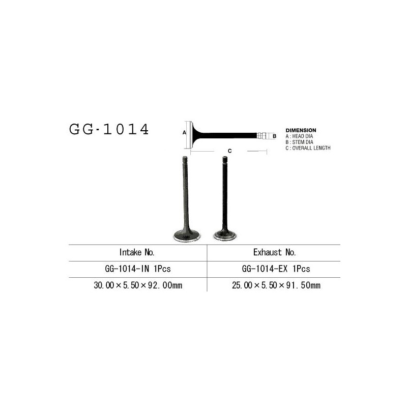 Zawór ssący Honda ATC/TRX 200, XL 125S '79-'84 (OEM: 14711-437-000,14711-440-000) - Made in Japan