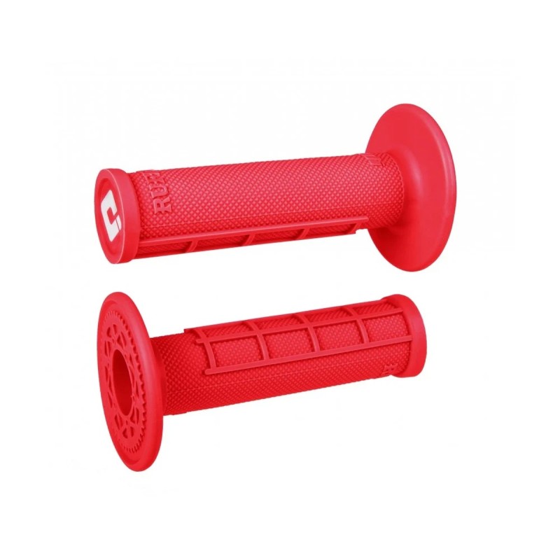 ODI Manetki Off Road Half Waffle MX Single Ply Grip Kolor Czerwony