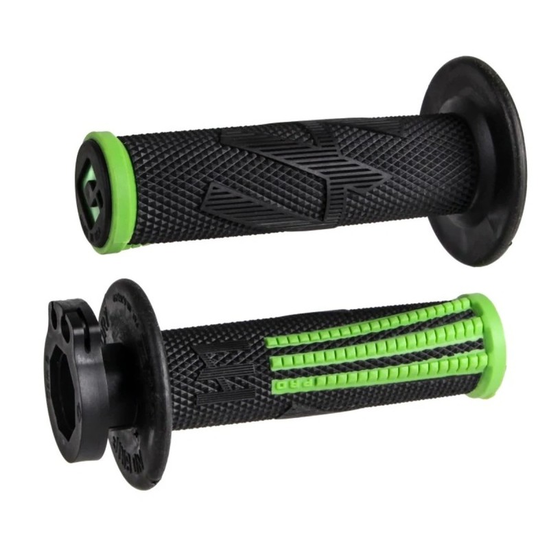 Manetki ODI Off Road Emig Pro V2 Lock-On Grip Czarno Zielone