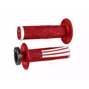 Manetki Off Road Emig Pro V2 Lock-On Grip - Czerwony Biały