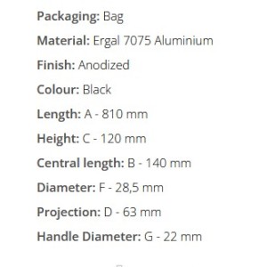 DOMINO KIEROWNICA ALUMINIOWA FATBAR 28MM SREBRNY