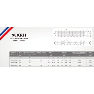 MORSE ŁAŃCUSZEK ROZRZĄDU 98XRH2010 122 OGNIWA YAMAHA YZ 450 F