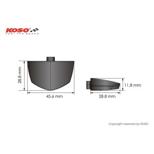 KOSO Podświetlenie Tablicy Rejestracyjnej LED Kolor Biały