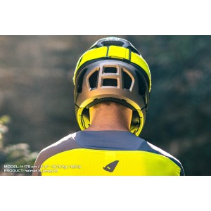 ufo kask rowerowy mtb / e-bike defcon-one full face kolor czarny/szary rozmiar m