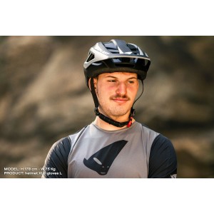 UFO KASK ROWEROWY MTB / E-BIKE DEFCON-THREE KOLOR CZARNY/SZARY ROZMIAR L/XL