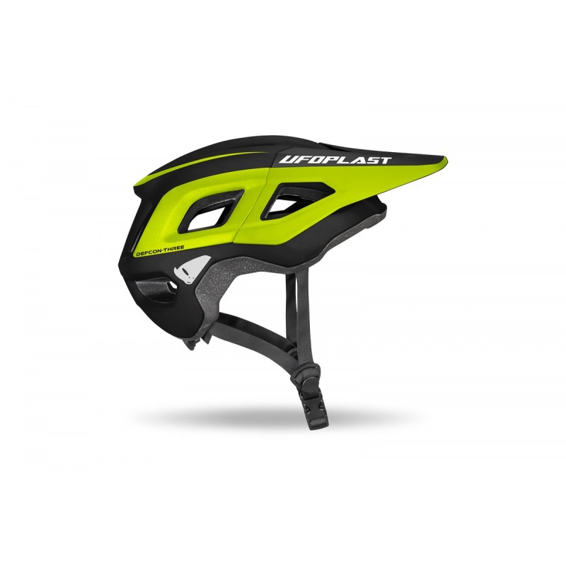 UFO KASK ROWEROWY MTB / E-BIKE DEFCON-THREE KOLOR CZARNY/ŻÓŁTY FLUO ROZMIAR L/XL